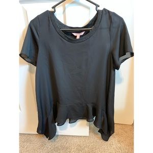 Juicy-Sheer black blouse size S